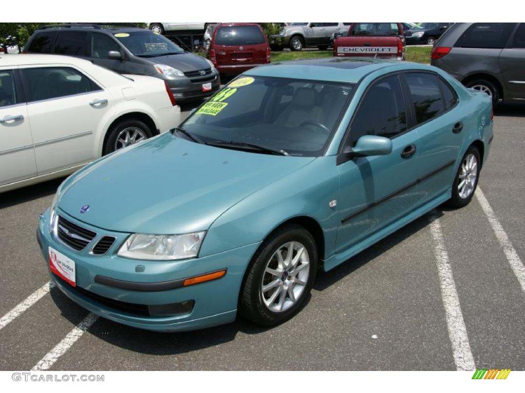 2004 Glacier Blue Metallic Saab 9 3 Arc Sedan 30894502 Gtcarlot 2004 9 3 Arc Sedan Glacier Blue Metallic Parchment Photo 1