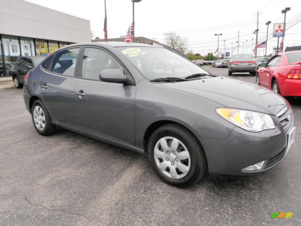 2009 Elantra GLS Sedan - Carbon Gray / Gray photo #1