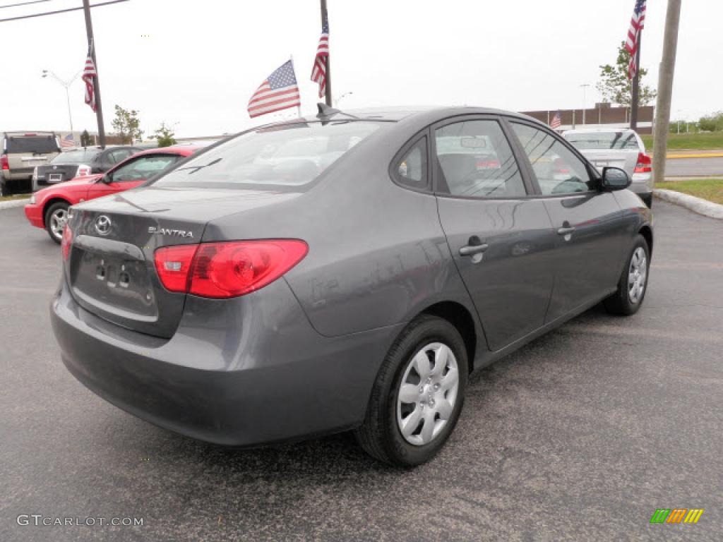 2009 Elantra GLS Sedan - Carbon Gray / Gray photo #3