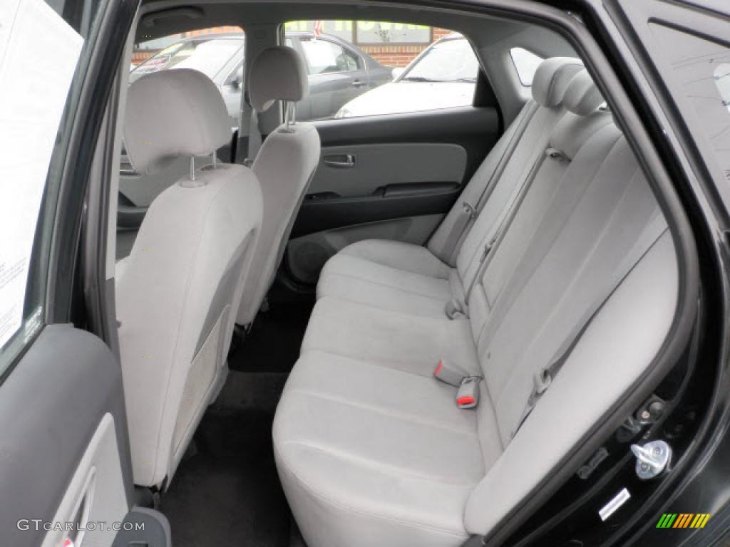 2009 Elantra GLS Sedan - Black Pearl / Gray photo #6