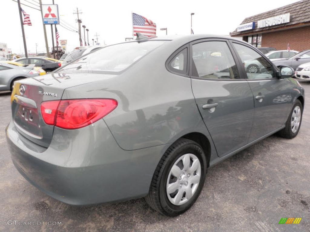 2009 Elantra GLS Sedan - Carbon Gray / Beige photo #3