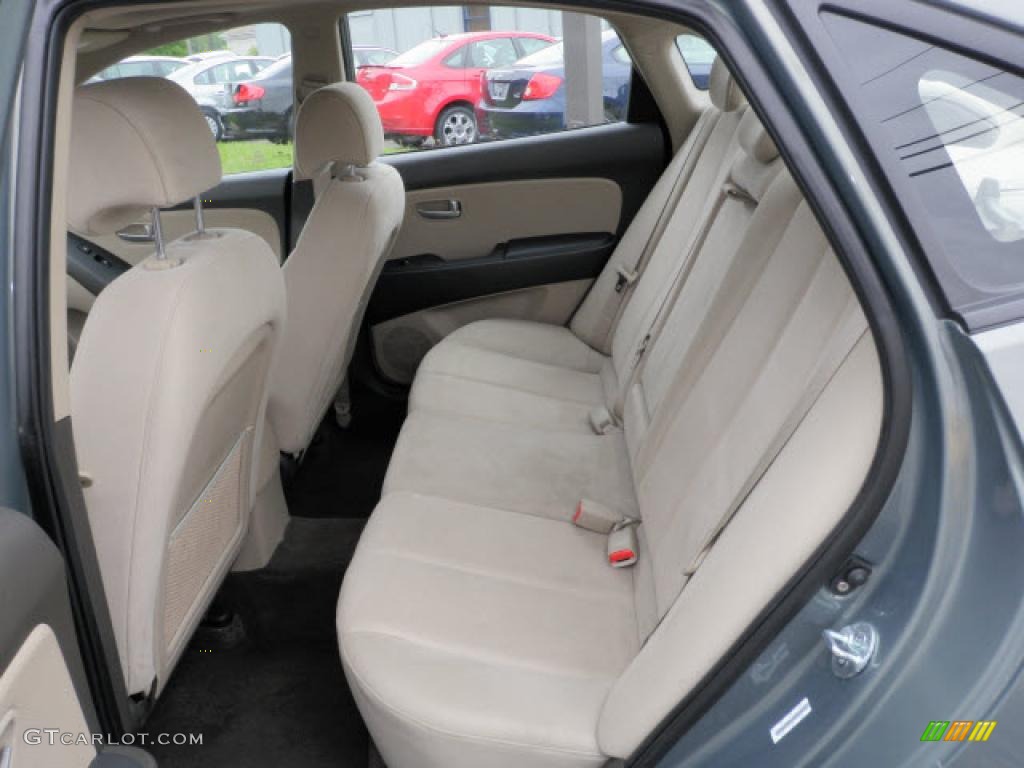 2009 Elantra GLS Sedan - Carbon Gray / Beige photo #6