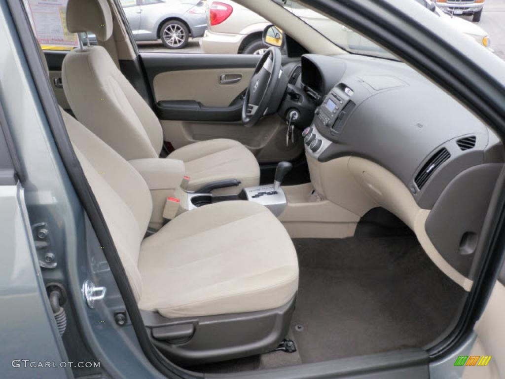 2009 Elantra GLS Sedan - Carbon Gray / Beige photo #8