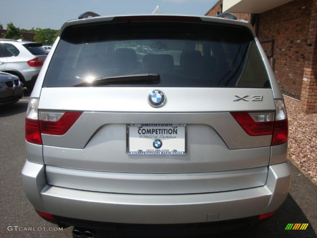 2007 X3 3.0si - Titanium Silver Metallic / Black photo #5