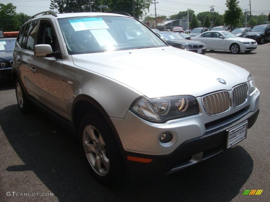 2007 X3 3.0si - Titanium Silver Metallic / Black photo #7