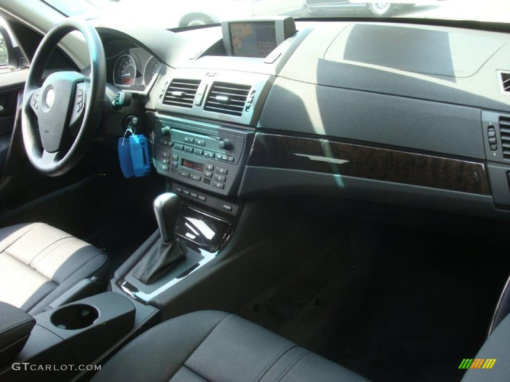 2007 X3 3.0si - Titanium Silver Metallic / Black photo #13