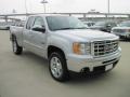 2010 Pure Silver Metallic GMC Sierra 1500 SLE Extended Cab 4x4  photo #2