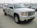 2010 Pure Silver Metallic GMC Sierra 1500 SLE Crew Cab 4x4  photo #2