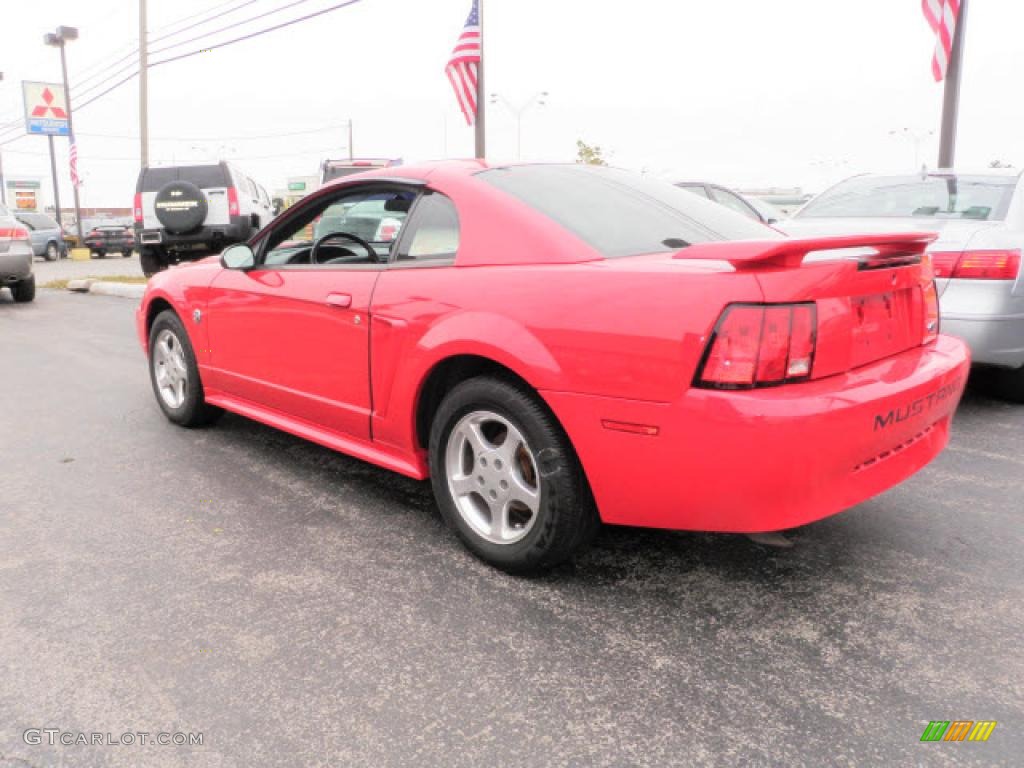 2004 Mustang V6 Coupe - Torch Red / Dark Charcoal photo #2