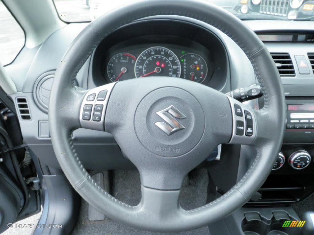 2008 SX4 Crossover AWD - Azure Grey Metallic / Black photo #5