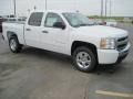 2010 Summit White Chevrolet Silverado 1500 Hybrid Crew Cab 4x4  photo #3