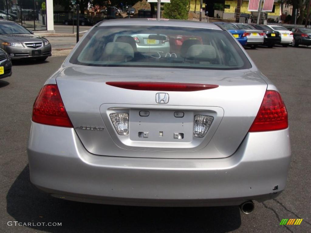 2007 Accord EX Sedan - Alabaster Silver Metallic / Gray photo #6
