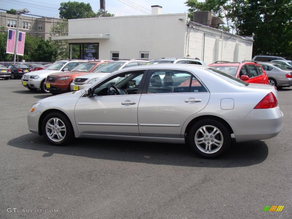 2007 Accord EX Sedan - Alabaster Silver Metallic / Gray photo #8
