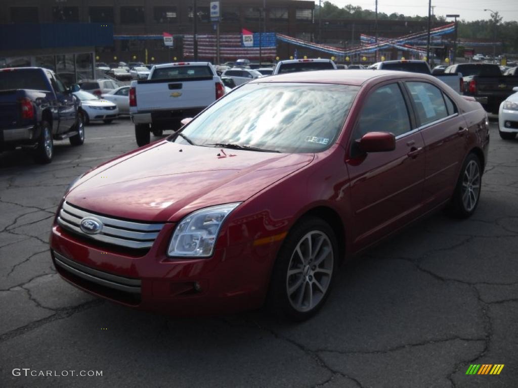 2008 Fusion SEL - Redfire Metallic / Charcoal Black photo #16