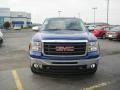 2010 Laser Blue Metallic GMC Sierra 1500 SLE Extended Cab 4x4  photo #2