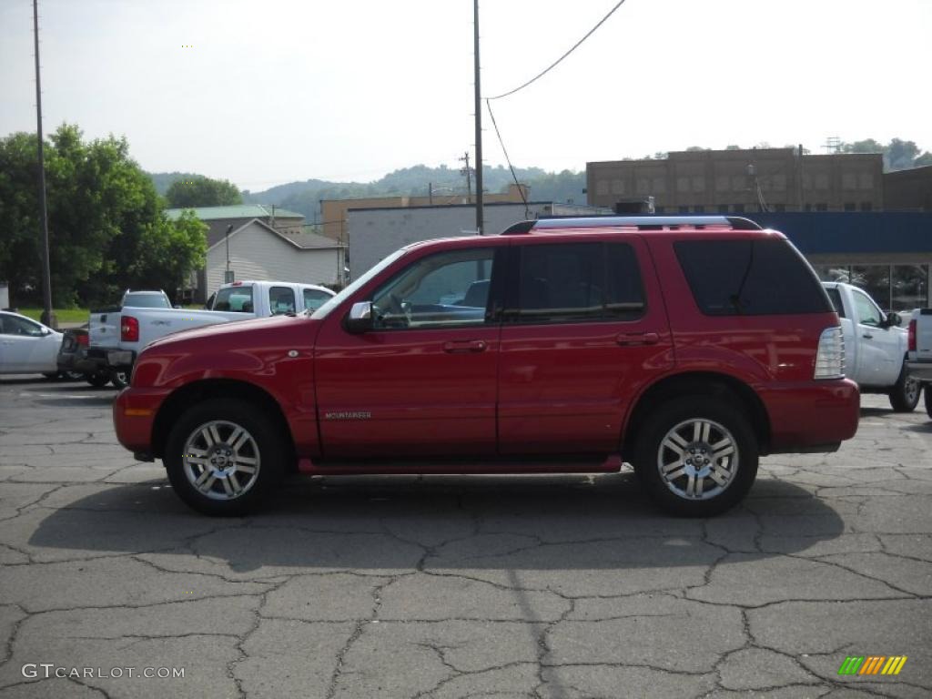 2007 Mountaineer Premier AWD - Vivid Red / Camel photo #5