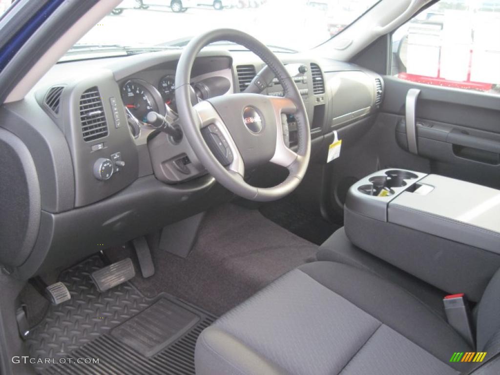 2010 Sierra 1500 SLE Extended Cab 4x4 - Laser Blue Metallic / Ebony photo #7