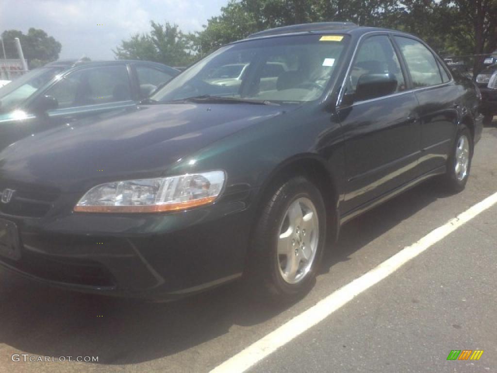 1999 Accord EX V6 Sedan - Dark Emerald Pearl / Ivory photo #21