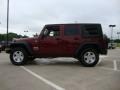 2010 Red Rock Crystal Pearl Jeep Wrangler Unlimited Sport 4x4  photo #6