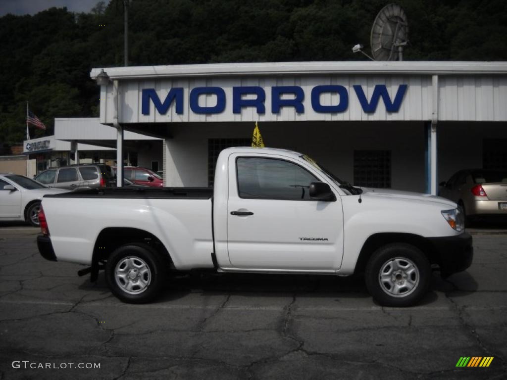 Super White Toyota Tacoma