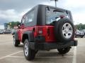 2009 Flame Red Jeep Wrangler X 4x4  photo #5