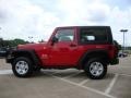 2009 Flame Red Jeep Wrangler X 4x4  photo #6