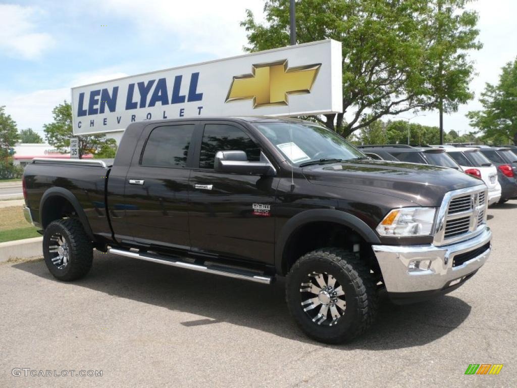 2010 Ram 2500 SLT Mega Cab 4x4 - Rugged Brown Pearl / Light Pebble Beige/Bark Brown photo #1