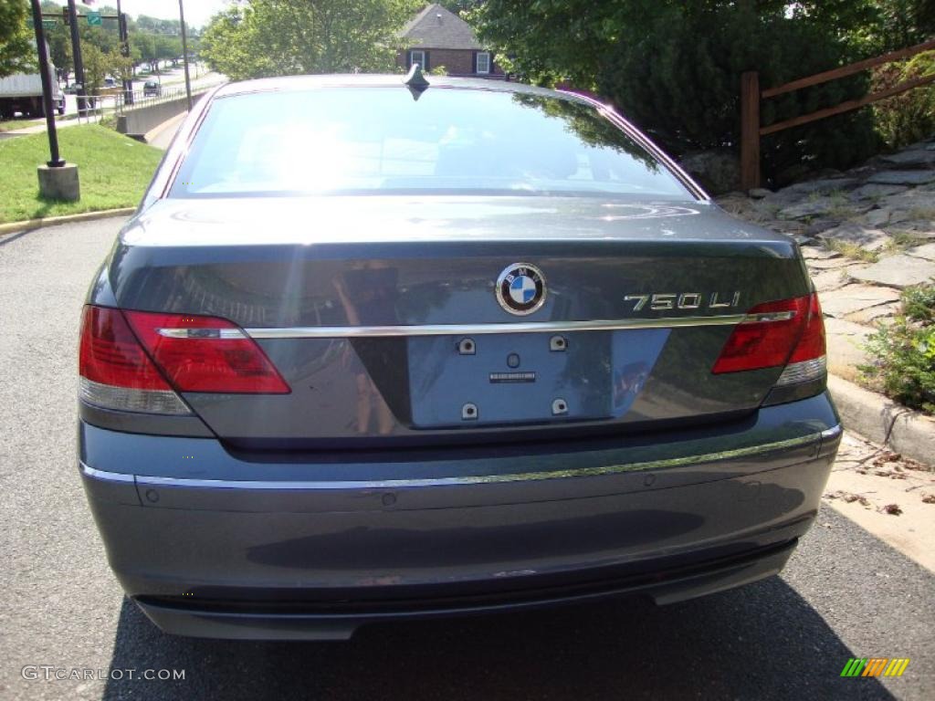 2008 7 Series 750Li Sedan - Michigan Blue Metallic / Lava Blue photo #4