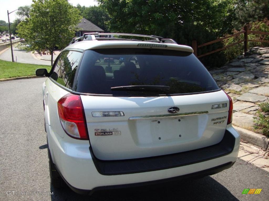 2009 Outback 2.5XT Limited Wagon - Satin White Pearl / Warm Ivory photo #3