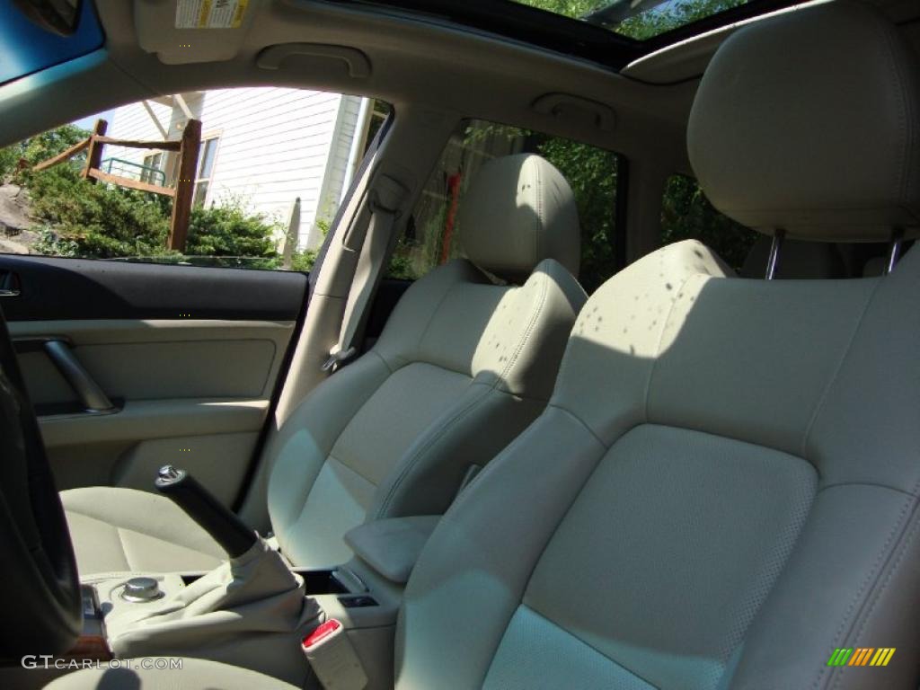 2009 Outback 2.5XT Limited Wagon - Satin White Pearl / Warm Ivory photo #12