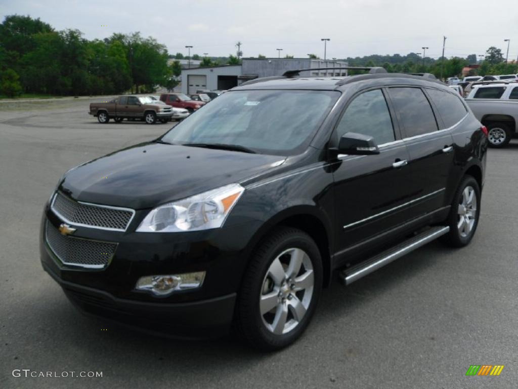 2010 Traverse LTZ - Black Granite Metallic / Light Gray photo #1