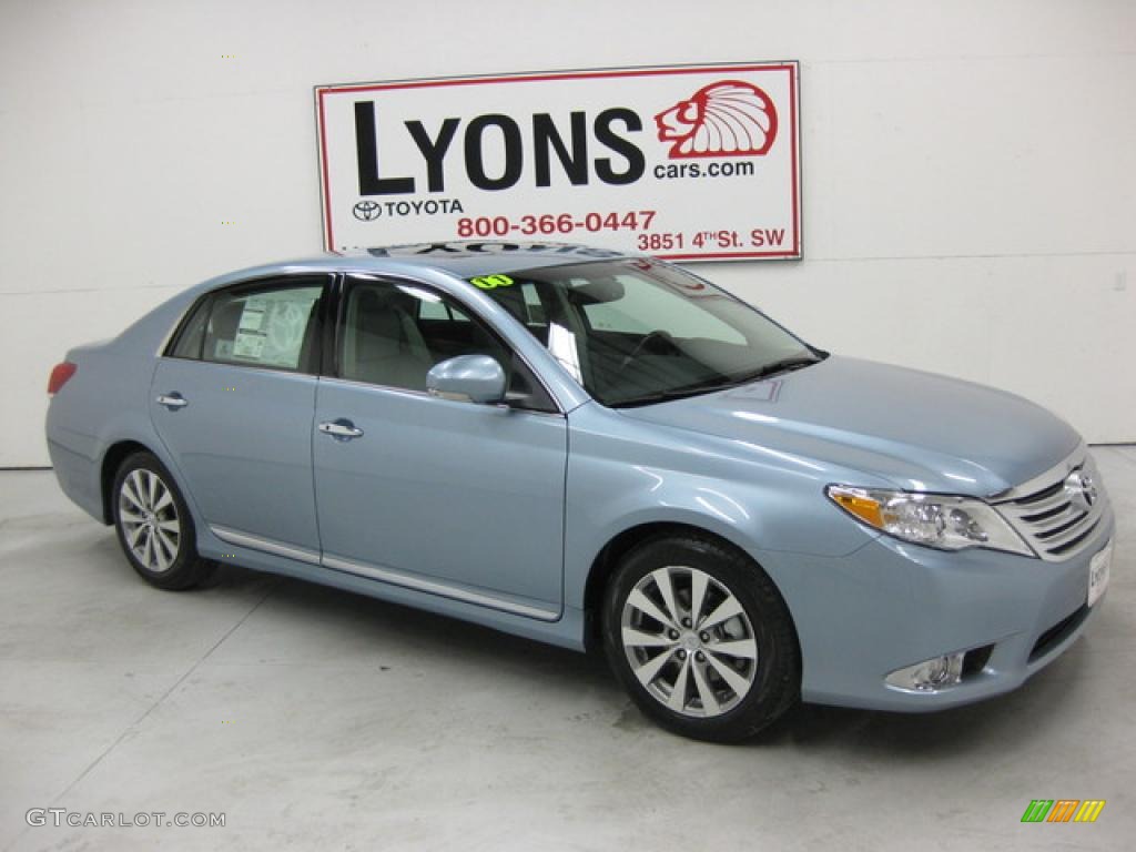 2011 Avalon Limited - Zephyr Blue Metallic / Light Gray photo #24