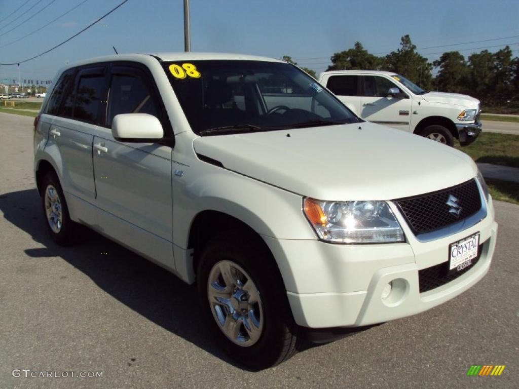 2008 Grand Vitara  - White Water Pearl / Black photo #11