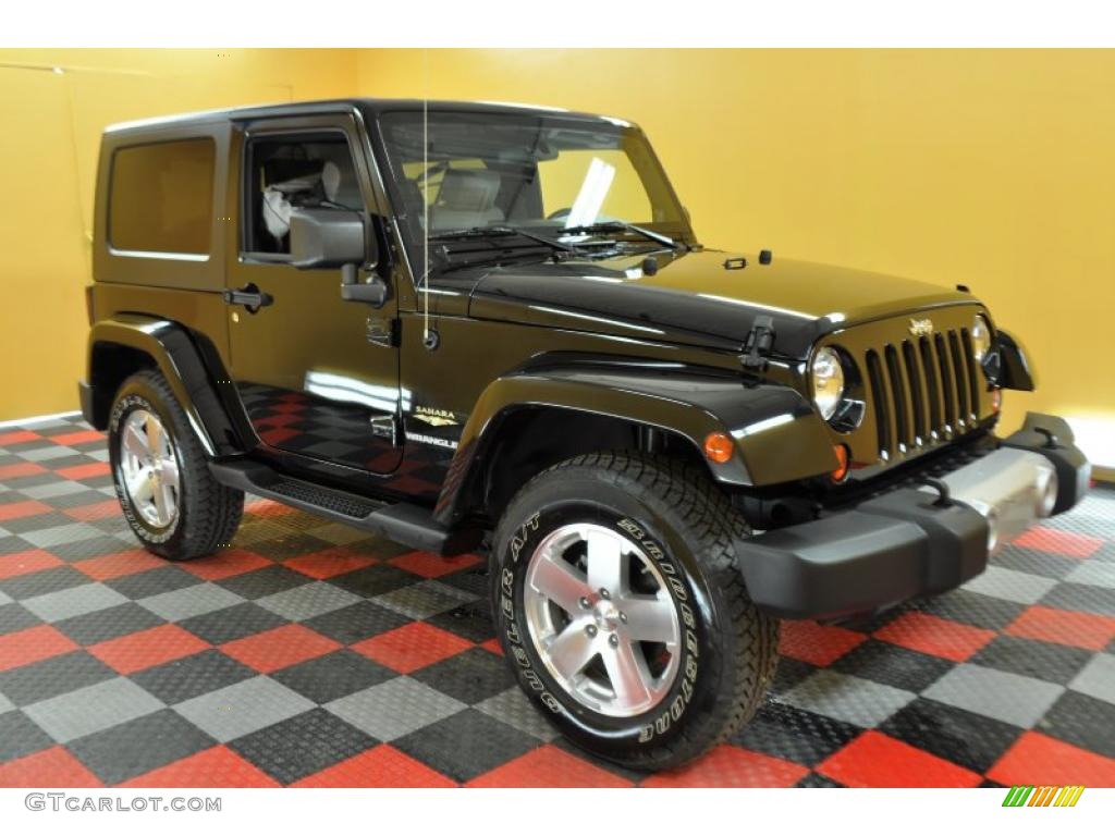 2009 Wrangler Sahara 4x4 - Black / Dark Slate Gray/Medium Slate Gray photo #1