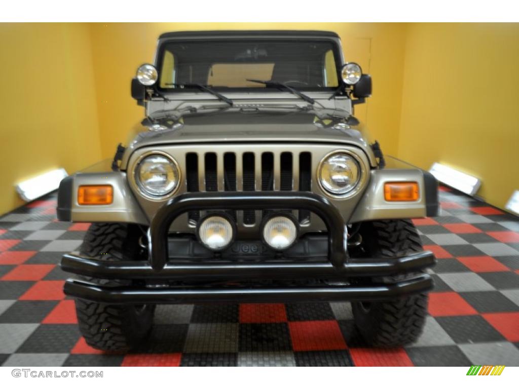 2004 Wrangler Unlimited 4x4 - Light Khaki Metallic / Dark Slate Gray photo #2