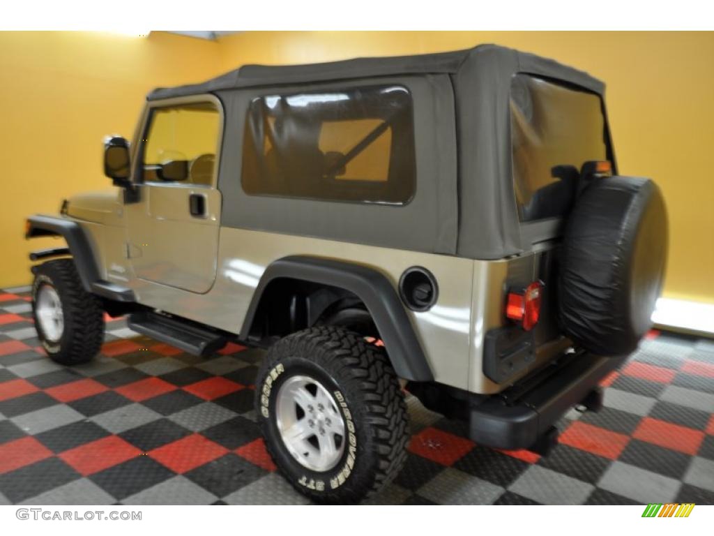2004 Wrangler Unlimited 4x4 - Light Khaki Metallic / Dark Slate Gray photo #4