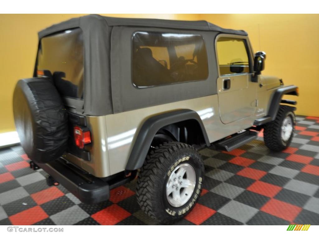 2004 Wrangler Unlimited 4x4 - Light Khaki Metallic / Dark Slate Gray photo #6