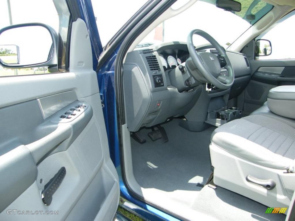 2008 Ram 1500 Big Horn Edition Quad Cab - Electric Blue Pearl / Medium Slate Gray photo #14