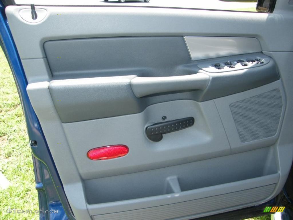 2008 Ram 1500 Big Horn Edition Quad Cab - Electric Blue Pearl / Medium Slate Gray photo #18