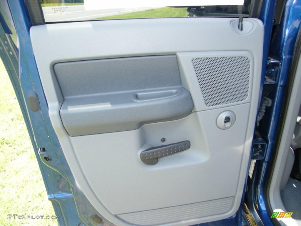 2008 Ram 1500 Big Horn Edition Quad Cab - Electric Blue Pearl / Medium Slate Gray photo #24