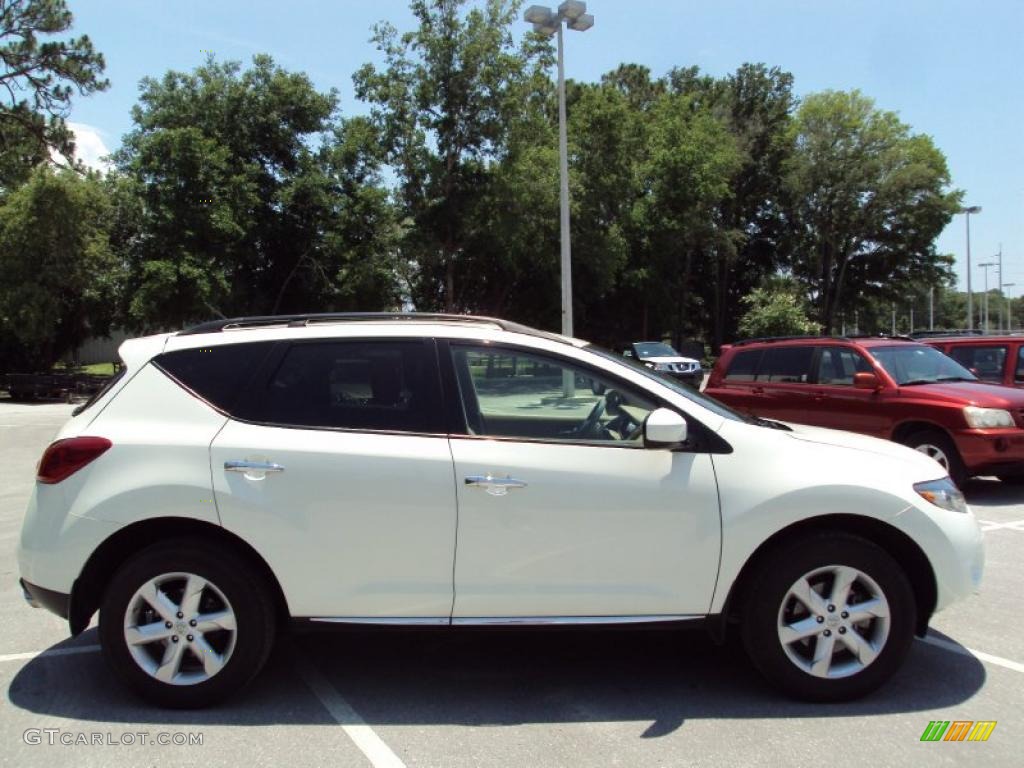 2009 Murano S AWD - Glacier Pearl / Beige photo #10