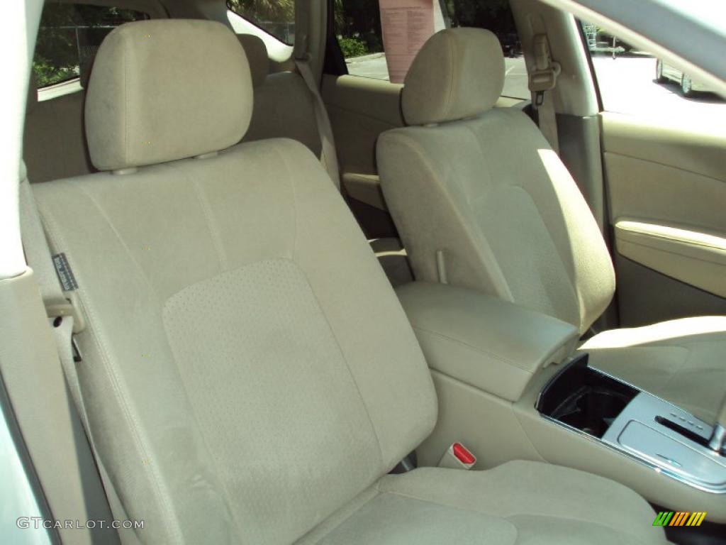 2009 Murano S AWD - Glacier Pearl / Beige photo #13