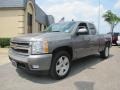 2008 Graystone Metallic Chevrolet Silverado 1500 LT Extended Cab  photo #3
