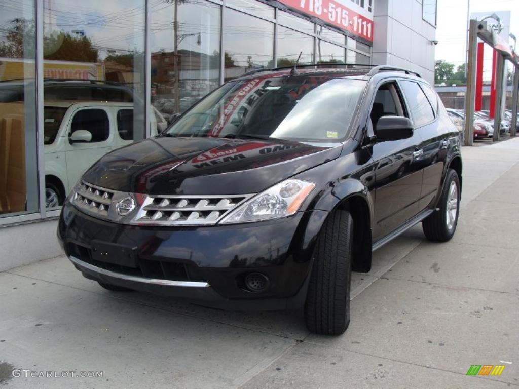 2007 Murano S AWD - Super Black / Charcoal photo #3