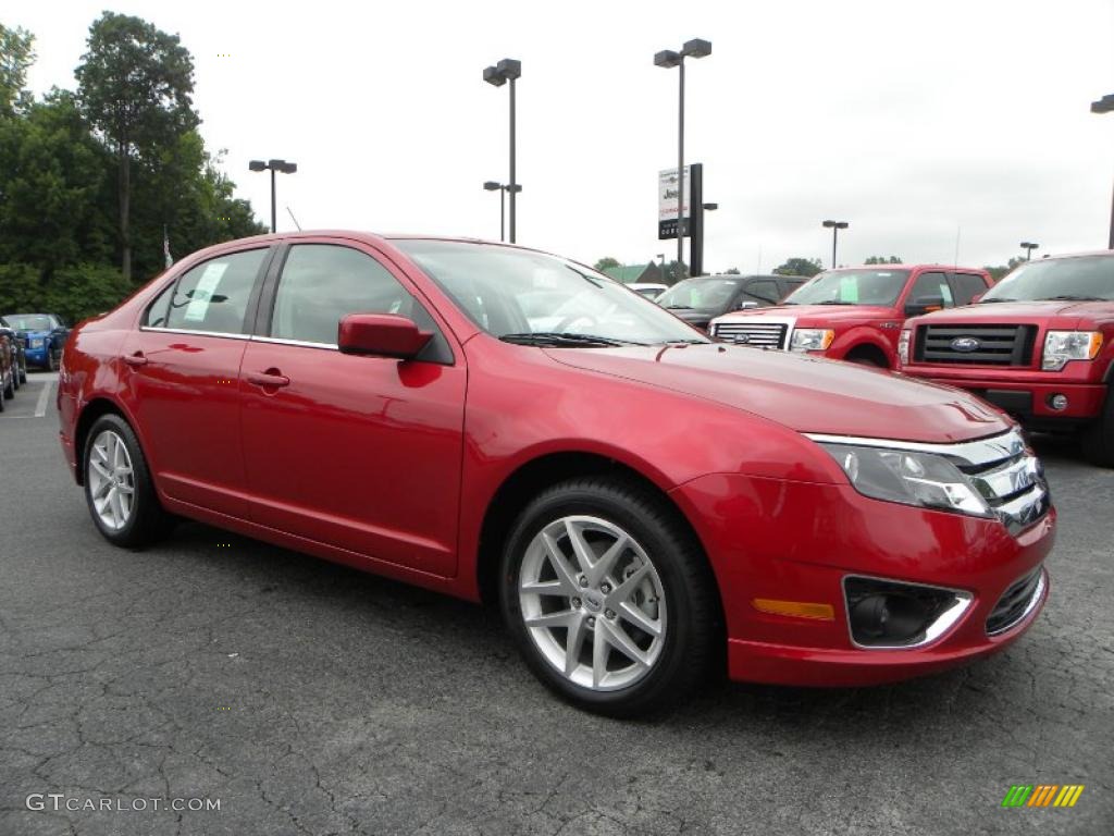 2010 Fusion SEL - Red Candy Metallic / Charcoal Black photo #1