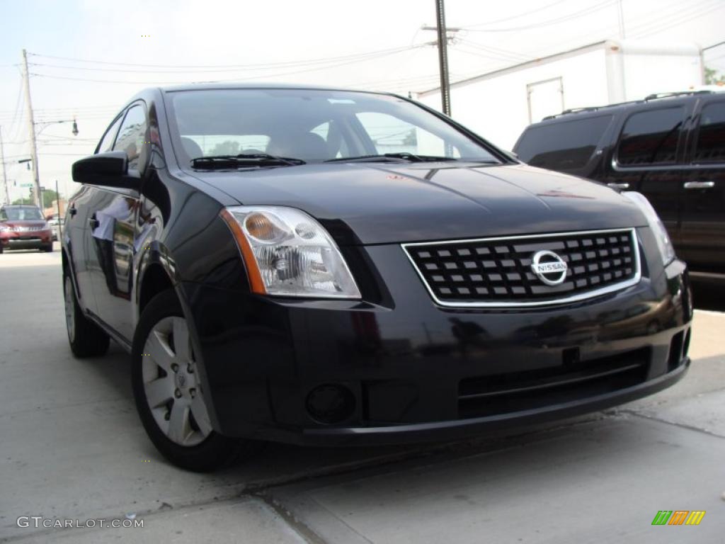 2007 Sentra 2.0 - Super Black / Charcoal/Steel photo #1