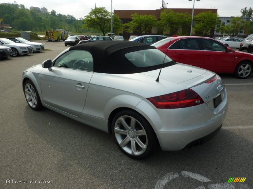 2008 TT 2.0T Roadster - Ice Silver Metallic / Black photo #3