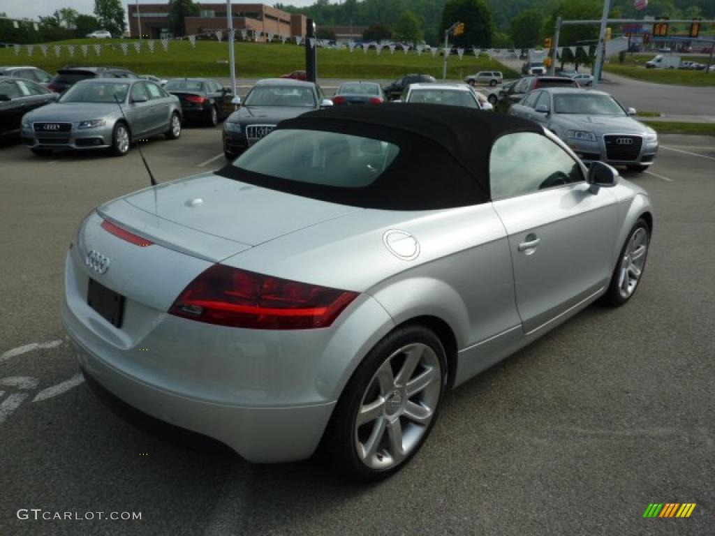 2008 TT 2.0T Roadster - Ice Silver Metallic / Black photo #5