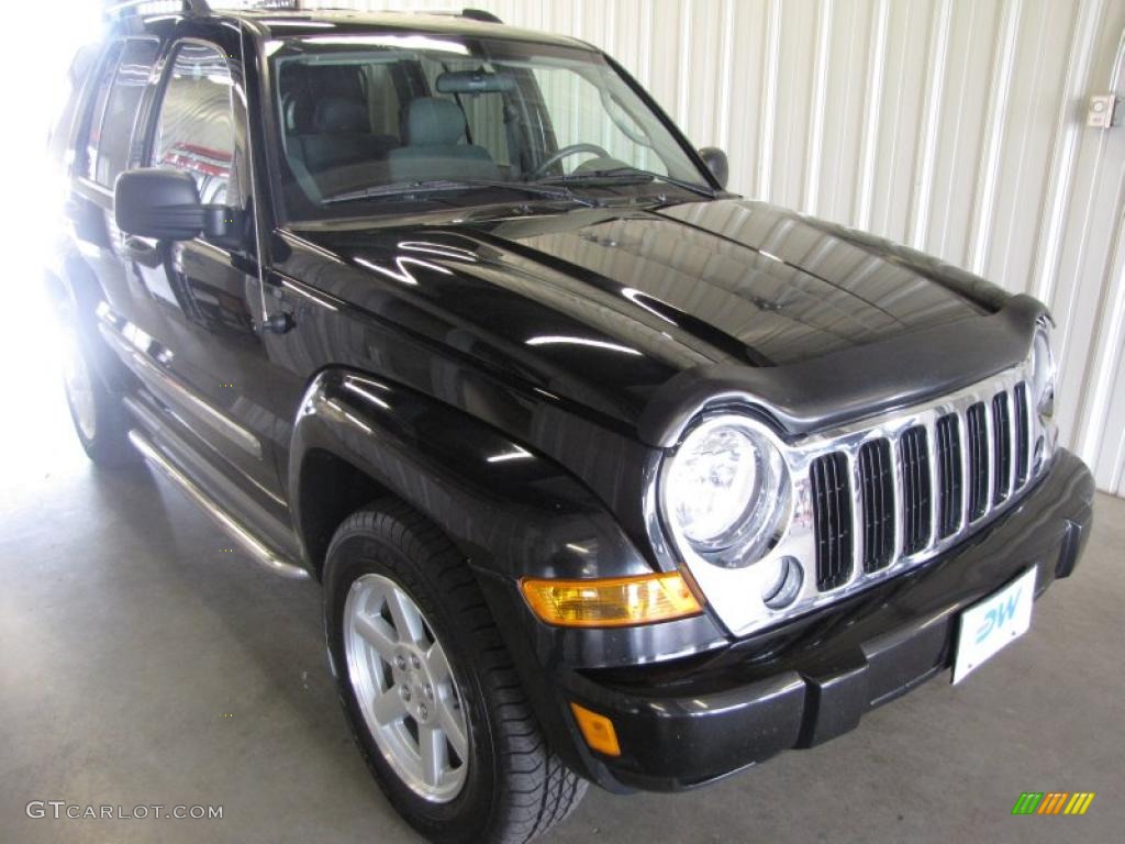 2006 Liberty Limited 4x4 - Black / Medium Slate Gray photo #1