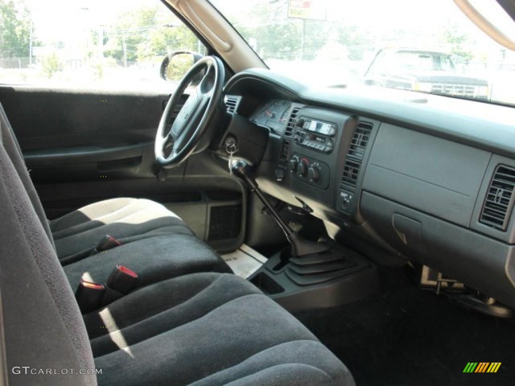 2001 Dakota Sport Regular Cab 4x4 - Black / Dark Slate Gray photo #10